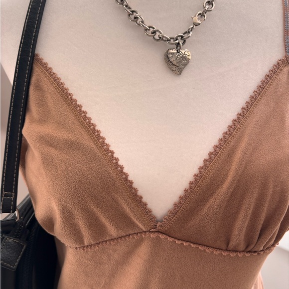 Vintage Joe Boxer Faux Suede Camisole 🤎 - Picture 3 of 6